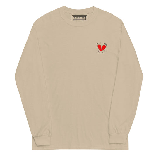 It's Okay To Care | Long Sleeve (Tan)