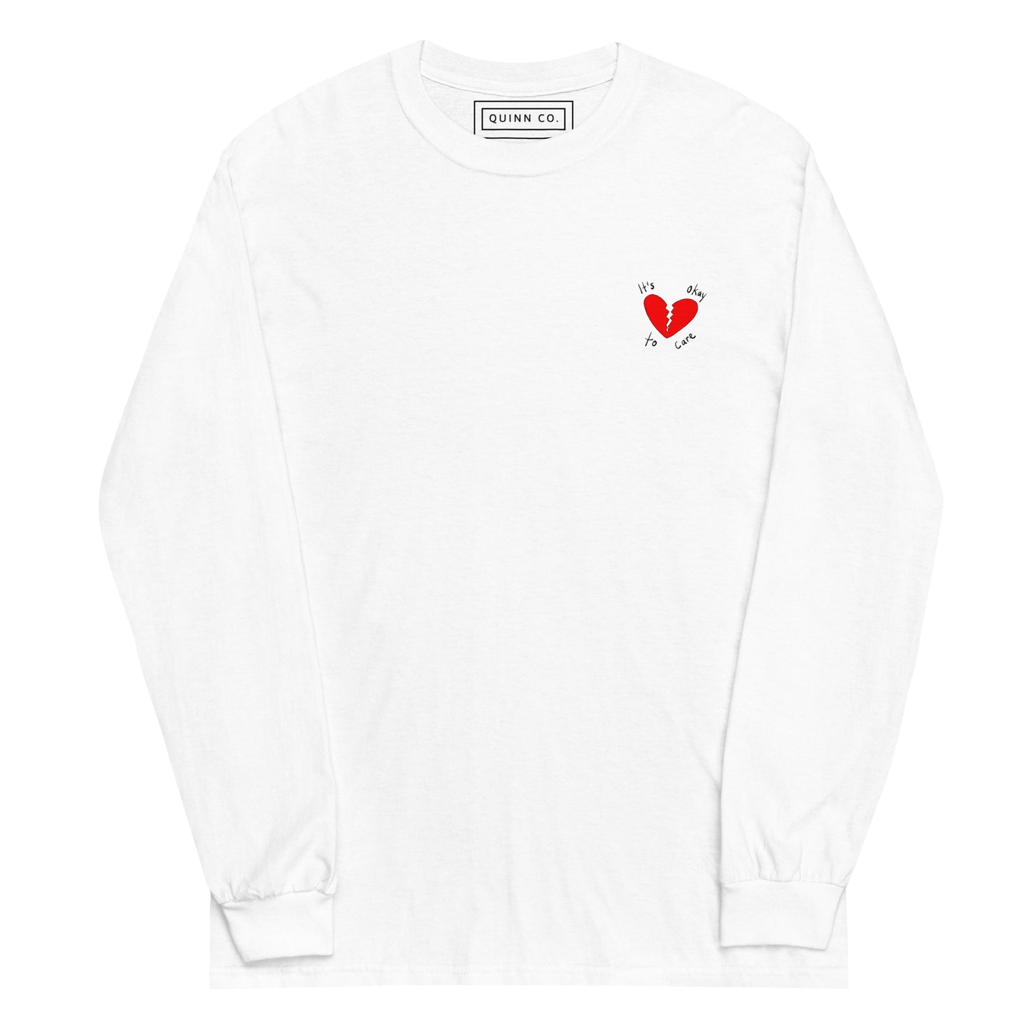 It's Okay To Care | Long Sleeve (White)