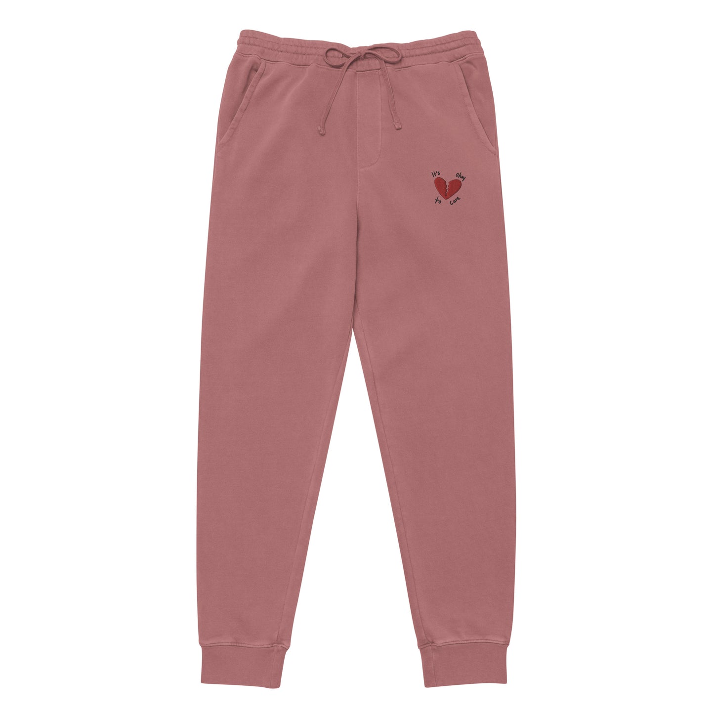 It's Okay To Care | Sweatpants (Maroon)