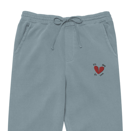 It's Okay To Care | Sweatpants (Slate Blue)