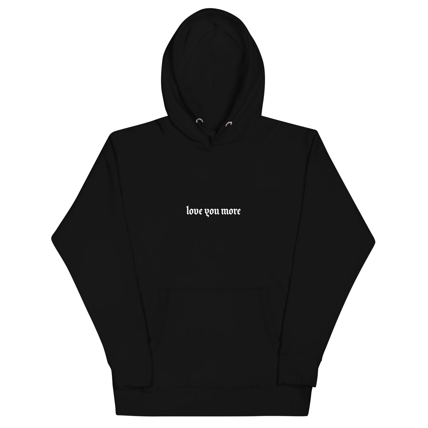 Love You More | Hoodie (Black/White)